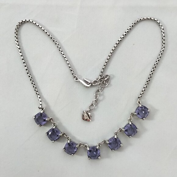 Vintage 2001 Swarovski Lilac Statement Necklace - Picture 5 of 8